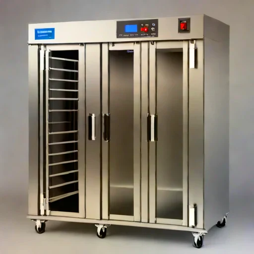 An enthalpy-wheel conditioning bay, photographed against a plain background