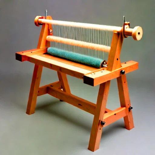 A freeze-compression felting bench, photographed against a plain background