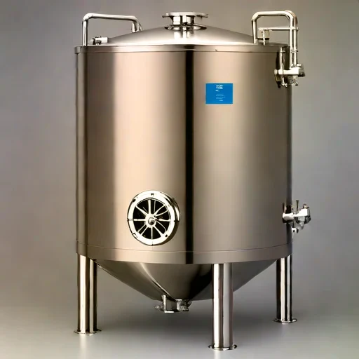 A halophile-culture brine tun, photographed against a plain background
