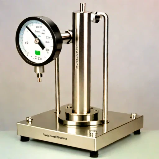 A halocline calibration column, photographed against a plain background