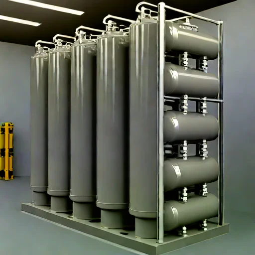 A hadal-pressure membrane stack, photographed against a plain background