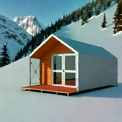 A katabatic-rated wind shelter, photographed against a plain background