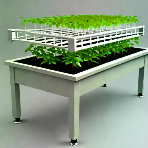 A karst-water fertigation trough, photographed against a plain background