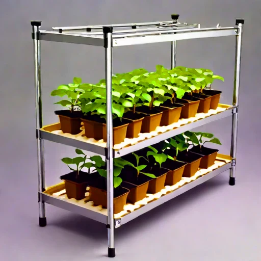 A loess-terrace propagation frame, photographed against a plain background