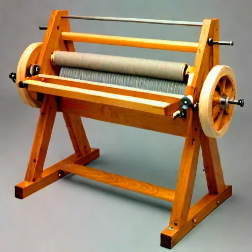 A loess-slip burnishing wheel, photographed against a plain background