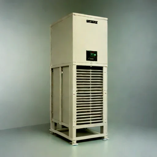 A mixing-height stack filter, photographed against a plain background