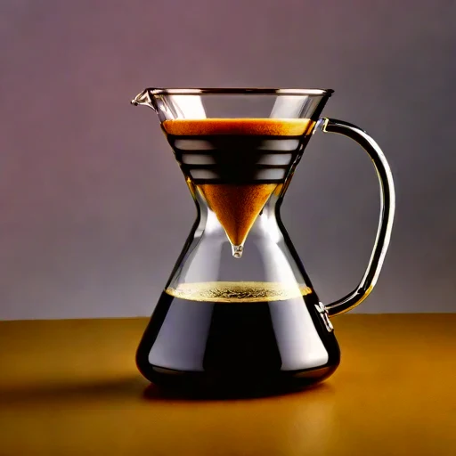 A marangoni-swirl tasting glass, photographed against a plain background