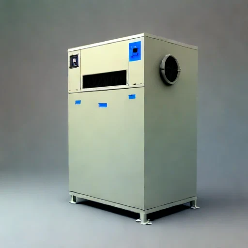 A nitrifying-bed odour scrubber, photographed against a plain background
