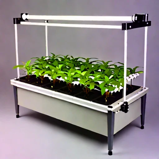 An oxygen-gradient root-zone tank, photographed against a plain background