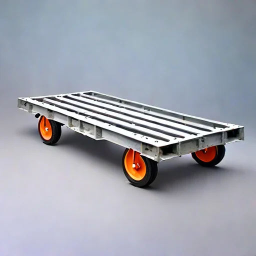 A periglacial-rated pallet dolly, photographed against a plain background