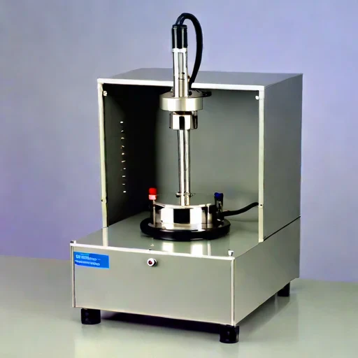 A rheopectic-stage strain stand, photographed against a plain background