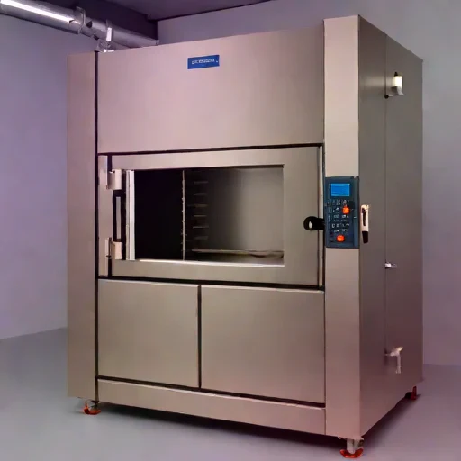 A spinodal-hold ageing oven, photographed against a plain background