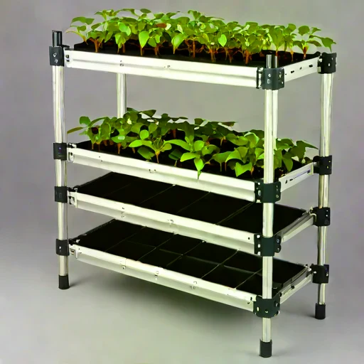 A solifluction-slope planter, photographed against a plain background