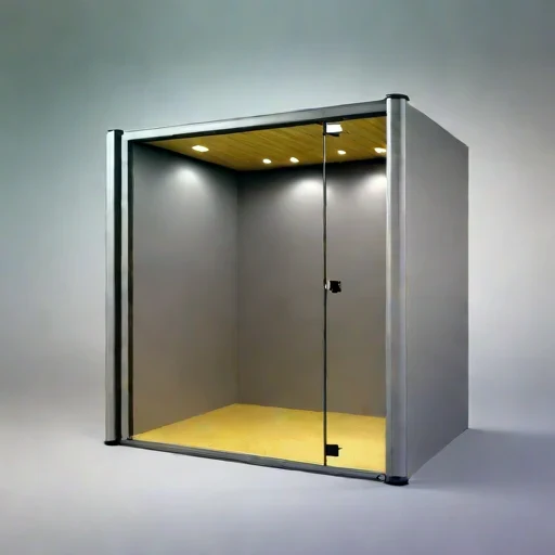 A standing-wave control alcove, photographed against a plain background