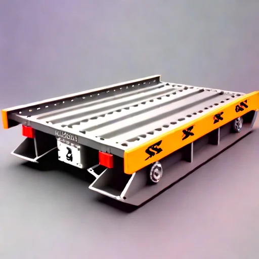 A swash-zone landing ramp, photographed against a plain background