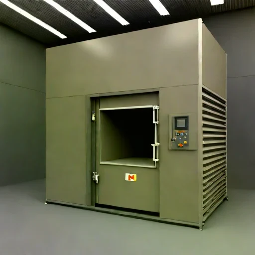 A welded-tuff saggar kiln, photographed against a plain background