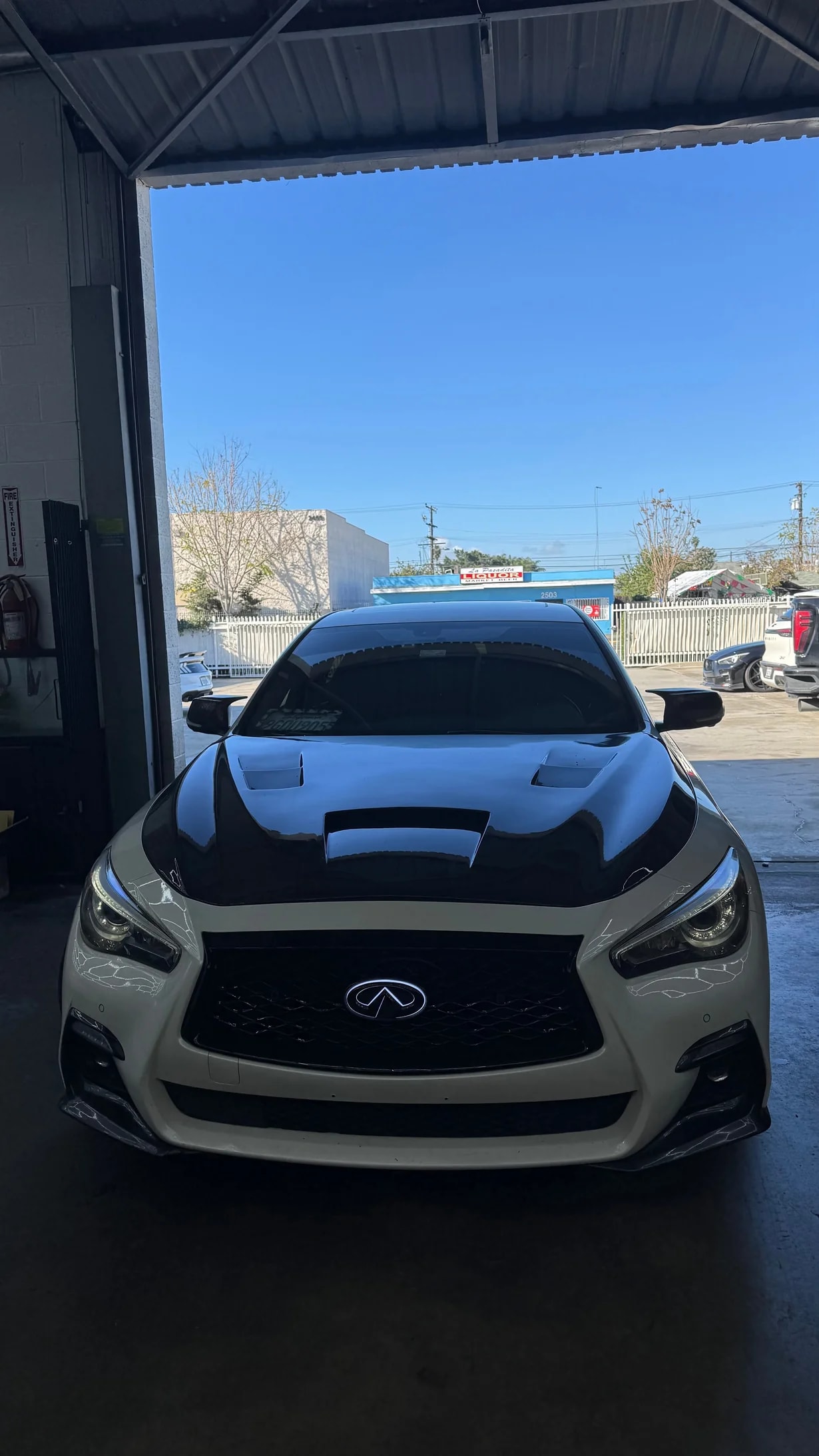 Infiniti Q50 Gloss Black Front Grille – Sport Style Replacement Grill (Blacked Out Upgrade)