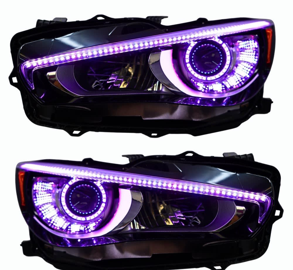Infiniti Q50 Multicolor Flow DRL Headlights 