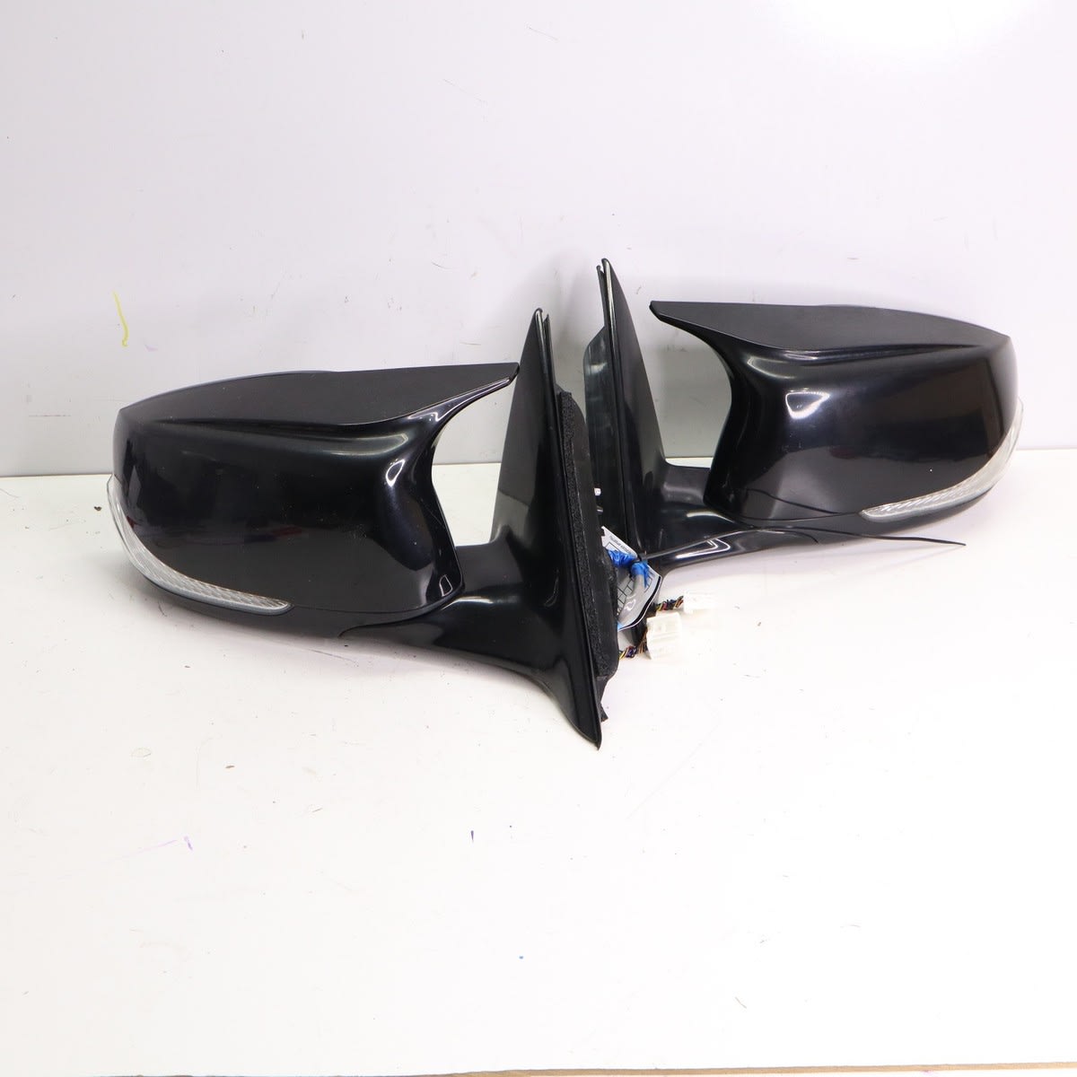 14-20 INFINITI Q50 POWER DOOR MIRROR GLASS W/ Mirror CAP SET LEFT RIGHT