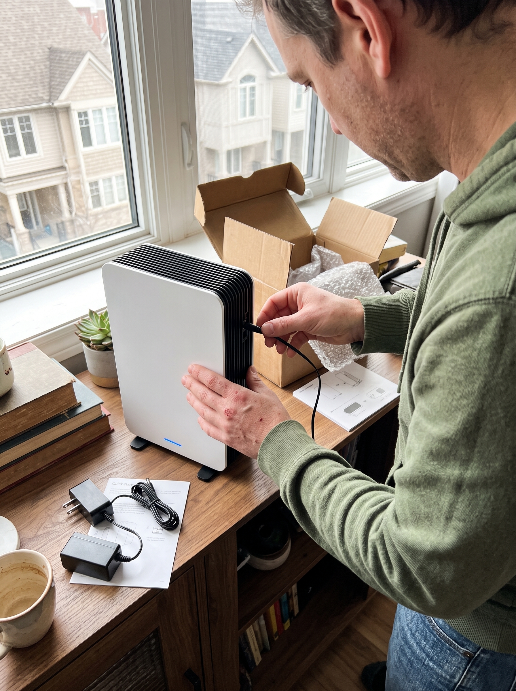 Branchement et préparation du modem 5G Plus