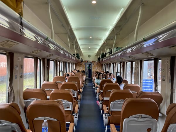 On board the train