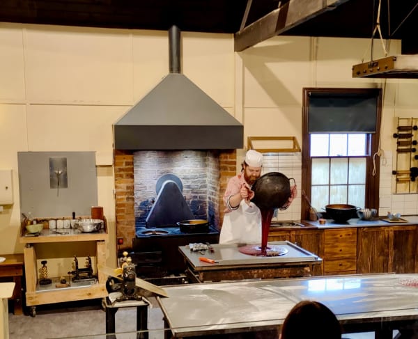 Raspberry Drops being made