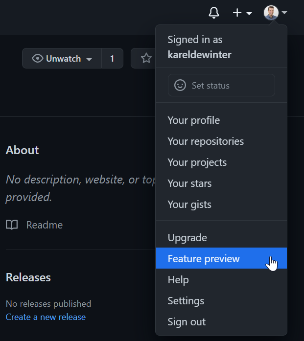 GitHub Profile Settings