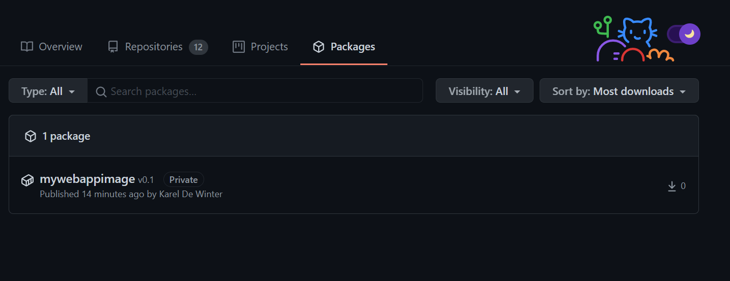 GitHub Packages - Container Image