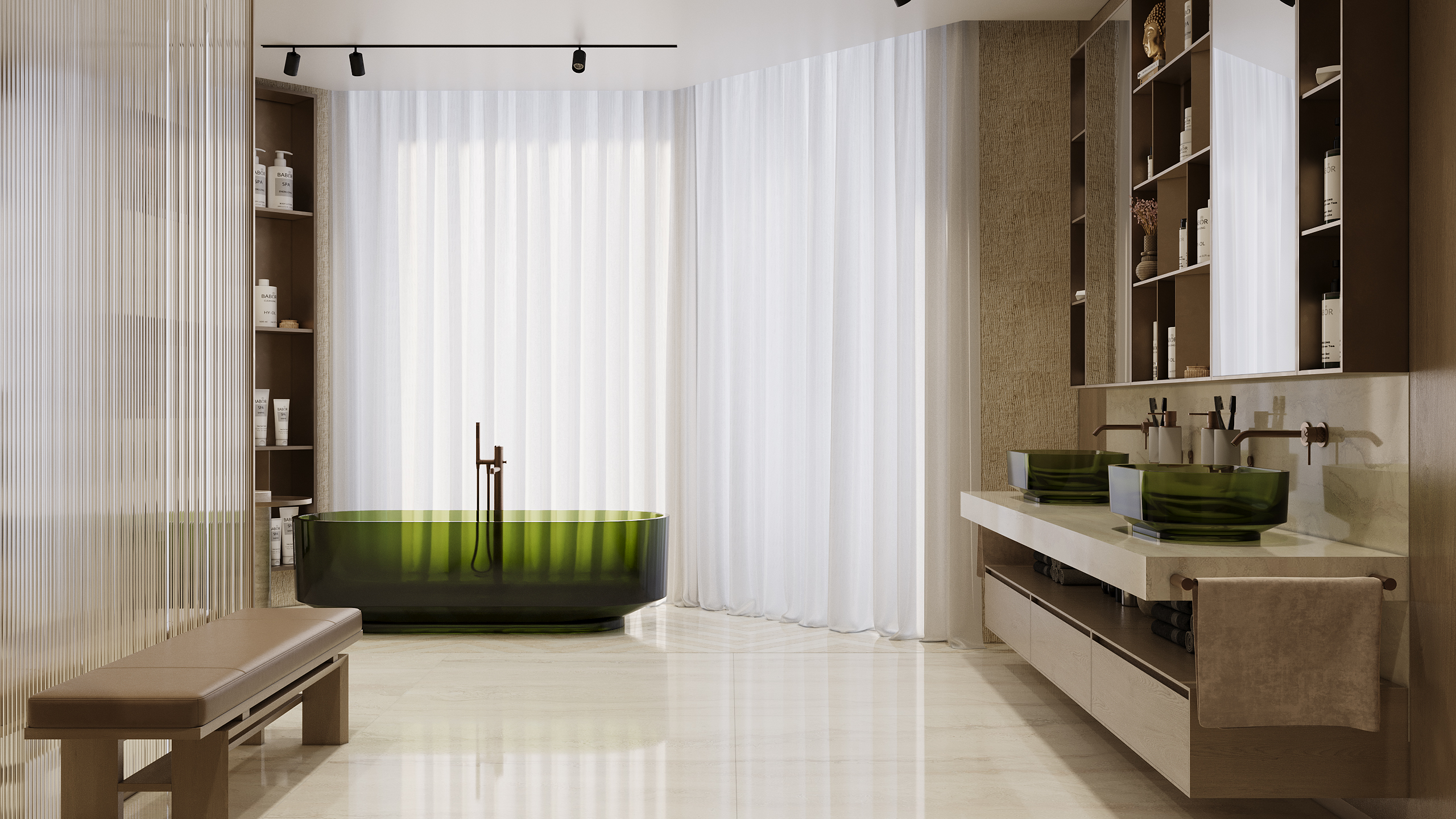 A Marble-and-Light Sanctuary for the Modern Home