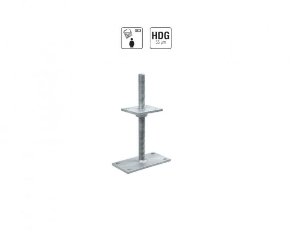 Adjustable Threaded Post Supports, view 1