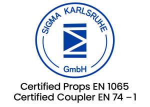 Props to EN 1065, couplers to EN 74-1