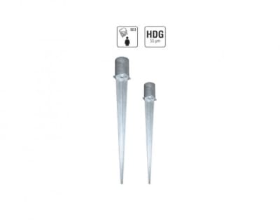 Pole Anchors For Round Post, Ground Anchors and Ground Plates