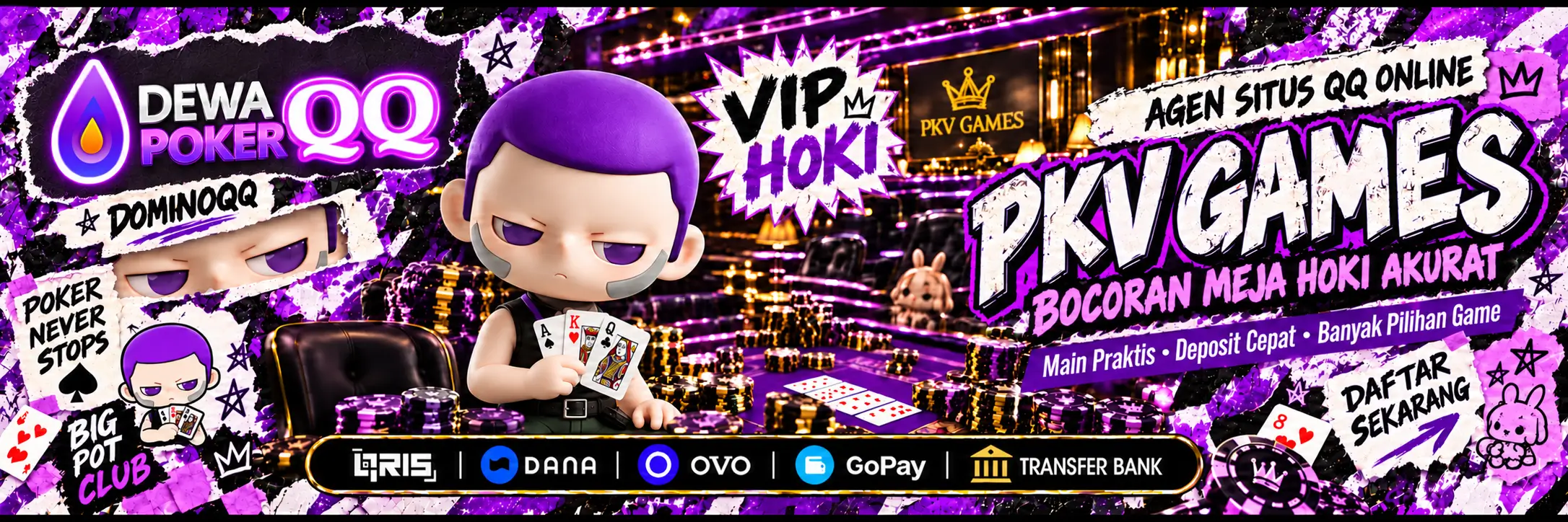 Banner Dewapokerqq – QQ Online dan PKV Games