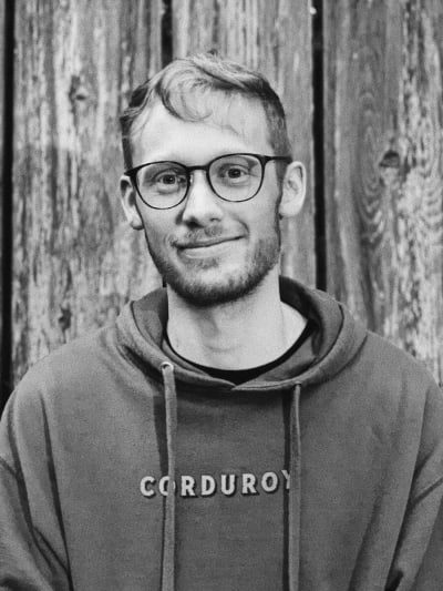 Me in grayscale