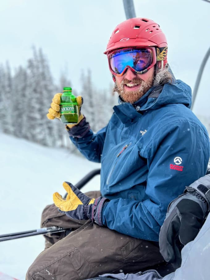 Snowboarding with Jon