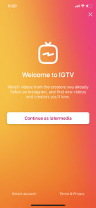 IGTV - mobile video experience