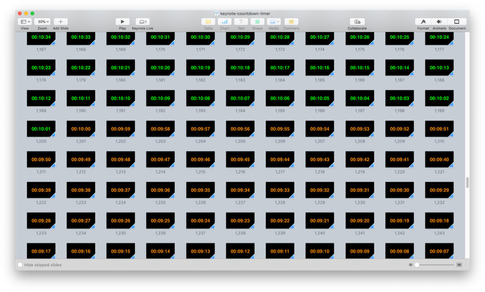 Keynote Countdown Timer