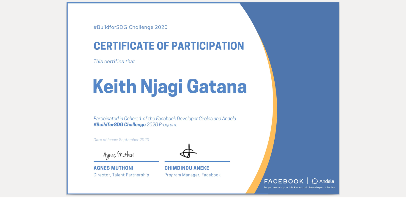 Andela #BuildforSDG Cohort 1
