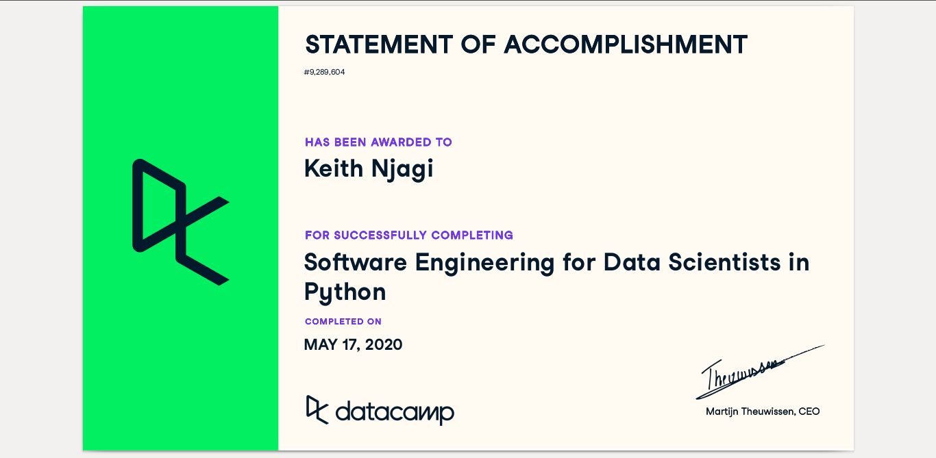 Software Engineering For Data Scientists in Python