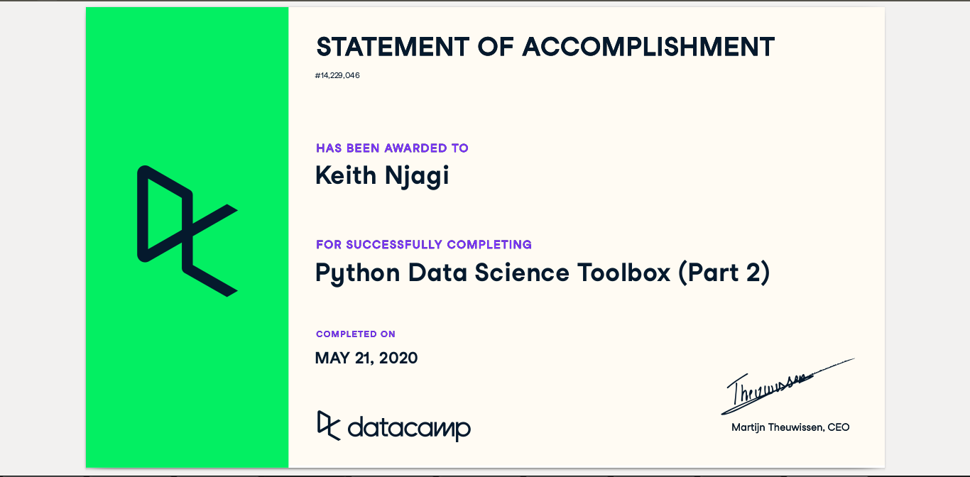 Python Data Science Toolbox (Part 2)