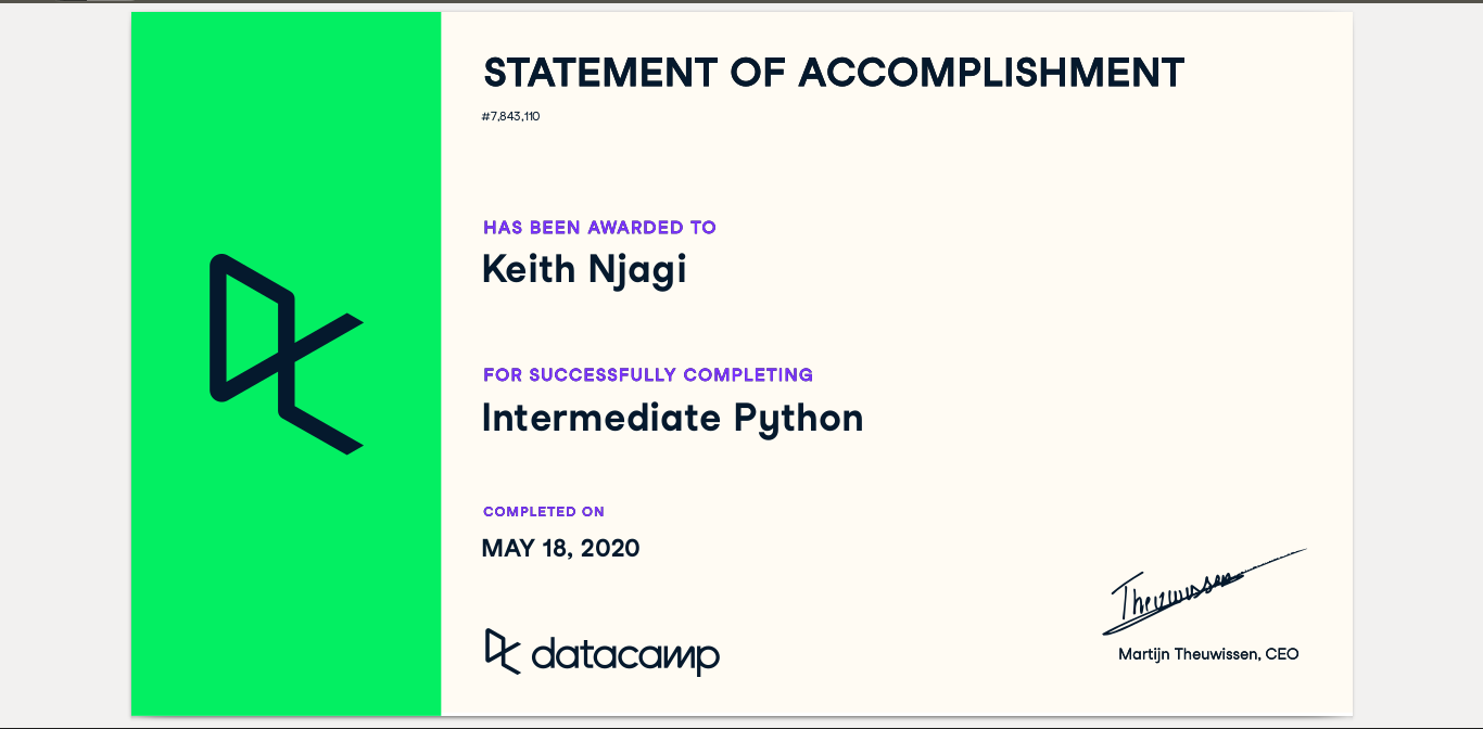 Intermediate Python