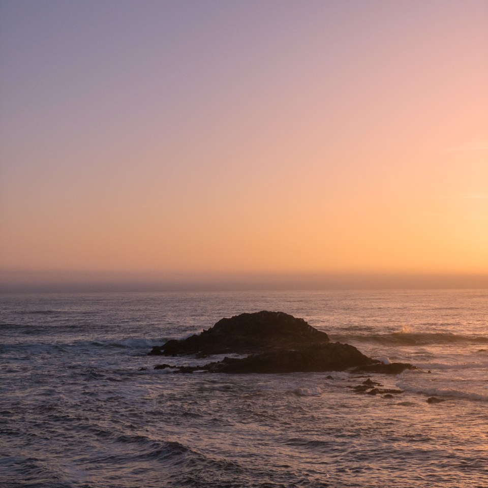 Sunset at Pescadero, CA.