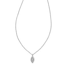 0.15 ct Vivianne 14k White Gold Pendant Necklace in White Diamond