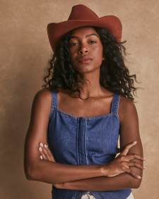 Cowgirl Pinch Crown Hat