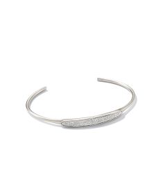 0.34 ct Marisa 14k White Gold Statement Cuff Bracelet in White Diamond