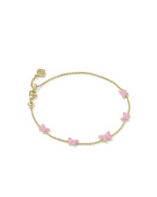 Lillia Butterfly Enamel Delicate Chain Bracelet 