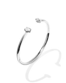Mini Elton Luxe Silver Cuff Bracelet