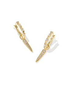 Fate Gold Charm Huggie Earrings