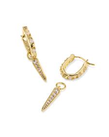 Fate Gold Charm Huggie Earrings