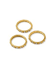 Fate Vintage Gold Ring Set of 3